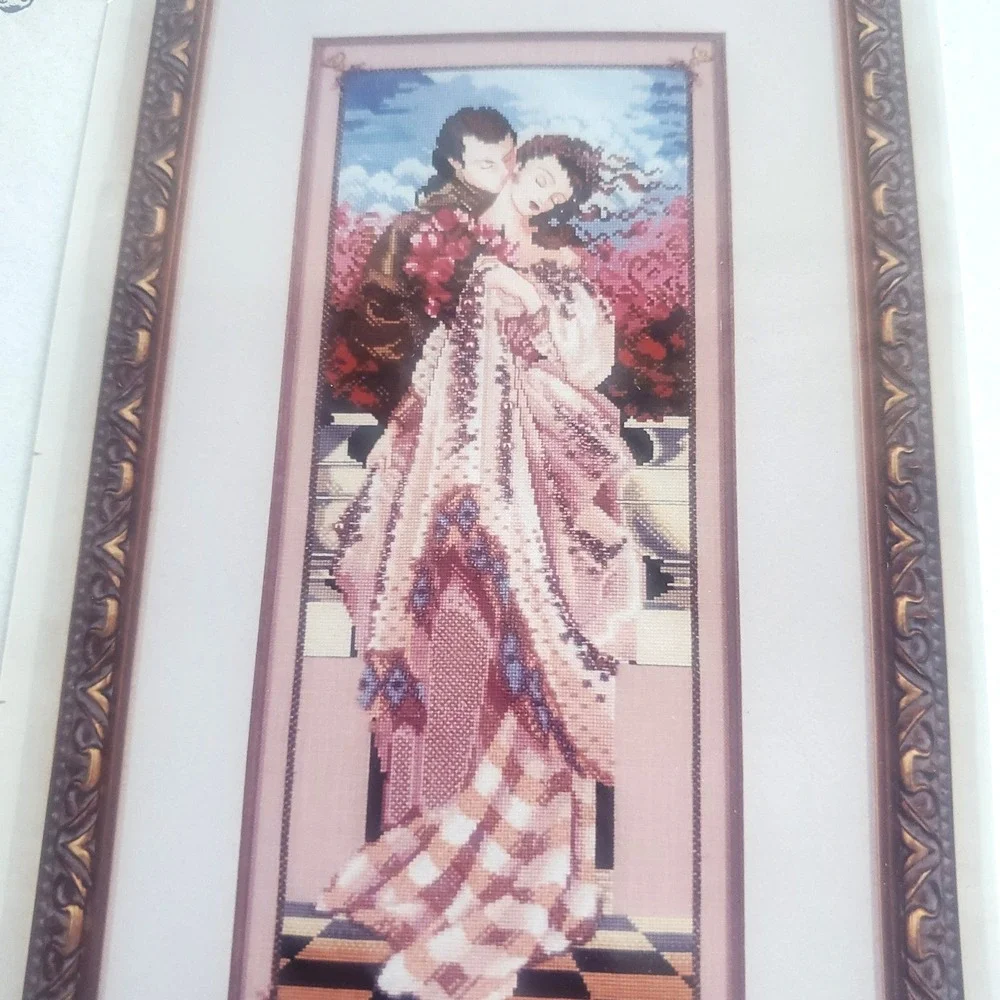 Mirabilia The Kiss Cross Stitch Pattern MD #112 Vintage Out Of Print OOP 1995